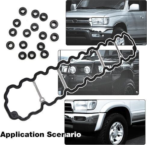 VS50458R Engine Cylinder Valve Cover Gasket, Replacement for Jeep Cherokee 1996-2001 Grand Cherokee 1996-2001, Replaces 53020758 53020758AA 53020758AC in Saudi Arabia