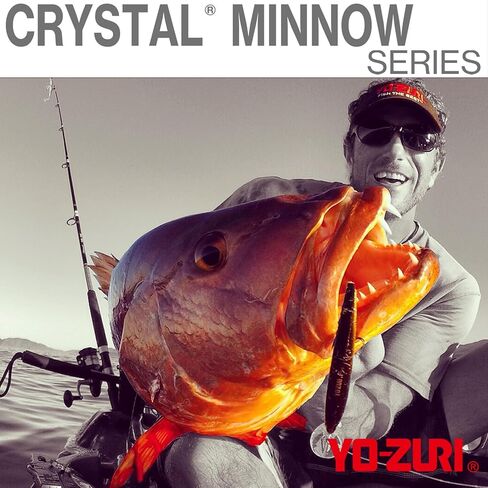 Yo-Zuri R1205-BT Crystal Minnow Deep Diver Walleye (F) 90 مم 3-1/2 بوصة in Saudi Arabia