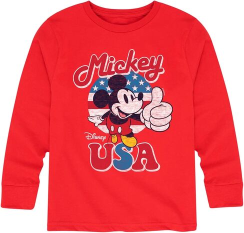 Disney Americana - Mickey USA - Toddler and Youth Long Sleeve Graphic T-Shirt in Saudi Arabia