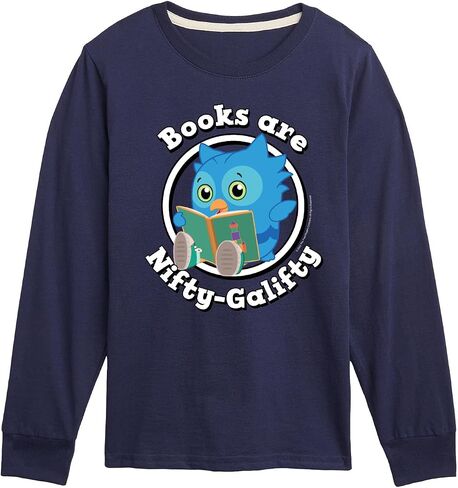 Daniel Tiger - Books are A Hoot - Kids Kids Long Sleeve T-Shirt in Saudi Arabia