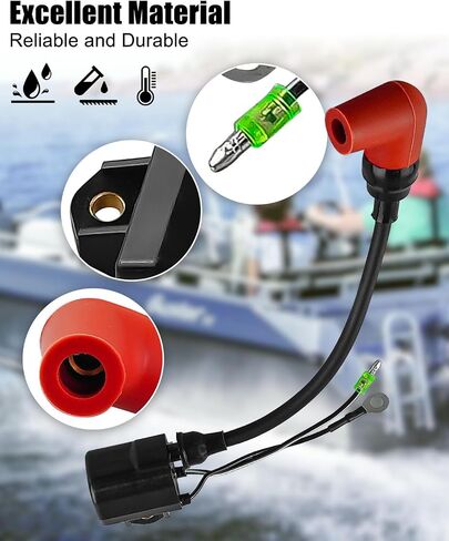 3PCS Ignition Coil Fit for Yamaha 2Stroke 60HP 70HP 75HP 85HP 90HP, Replace 697-85570 697-85570-00-00 6H2-85570-00-00 in Saudi Arabia