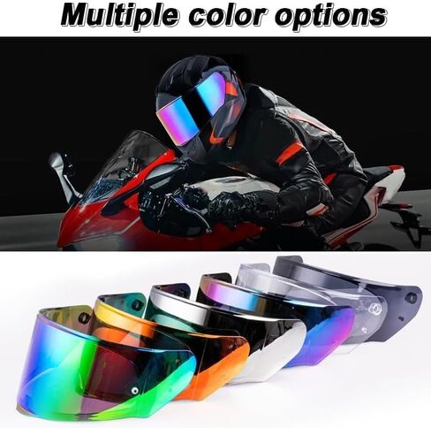 Motorcycle Helmet Shield for SHOEI J-CRUISE1 J-Cruise 2 J-Force 4, Motorcycle Helmet Visor Replacement, Anti Scratch Colored Motorcycle Helmet Lenses, Anti Glaring, E Aurora Golden Red in Saudi Arabia