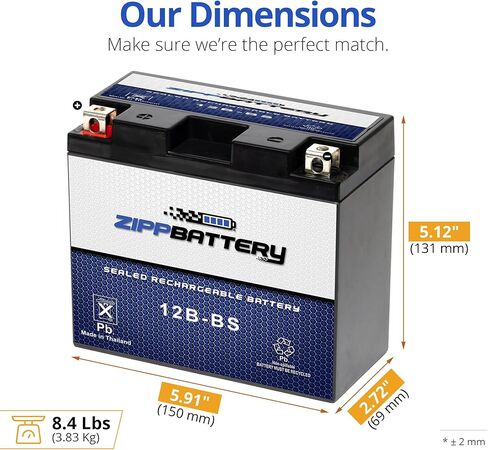 YTX4L-BS Replacement Go-Kart Battery for MANCO POWER SPORTS KARTS ZSR-50 50CC 05 - Rechargeable in Kuwait