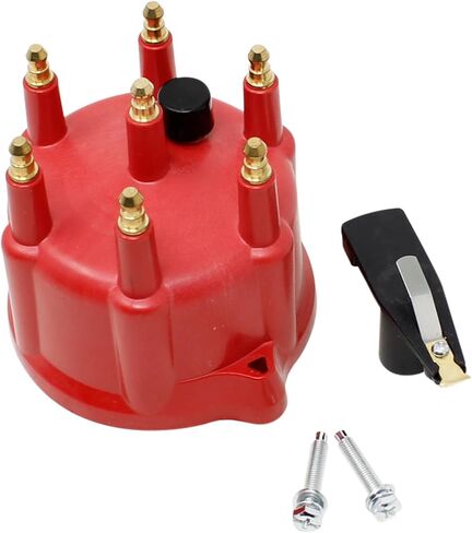 AIP Electronics Dragon FIRE Performance Ignition All Brass Terminal Distributor Cap Rotor Set and High Output Coil Compatible with 1991-1997 Dodge, Jeep, Plymouth Ram 3.9L V6 OEM Fit Kit-1610 in Saudi Arabia