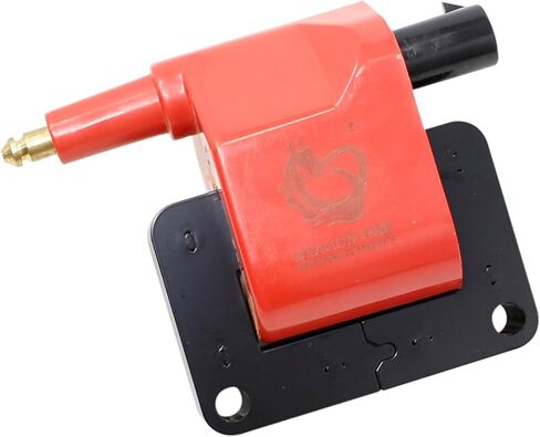 AIP Electronics Dragon FIRE Performance Ignition All Brass Terminal Distributor Cap Rotor Set and High Output Coil Compatible with 1991-1997 Dodge, Jeep, Plymouth Ram 3.9L V6 OEM Fit Kit-1610 in Saudi Arabia