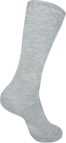 Dress Socks for Men's - Soft Cotton Breathable Reinforced Heel & Toe Snug Pull-On Fit for Work Gym & Everyday Comfort, 3 Pair in Saudi Arabia