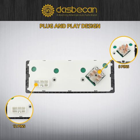 Dasbecan 3518702C93 لوحة وحدة التحكم في المناخ لسخان التيار المتردد متوافقة مع 2000-2021 International 5500I 5600I 5900l 9100 9200 9400 9900 HX515 HX520 CAT CT600 استبدال #703460AT 3518702C92 5011931R91 in Saudi Arabia