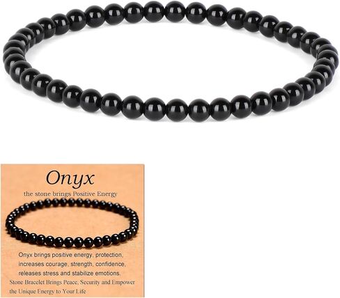 Handmade Yoga Stretch Elastic Bracelet Natural Healing Gemstone Stress Relief Crystal Jewelry Power Energy Gifts for Men and Women in Saudi Arabia
