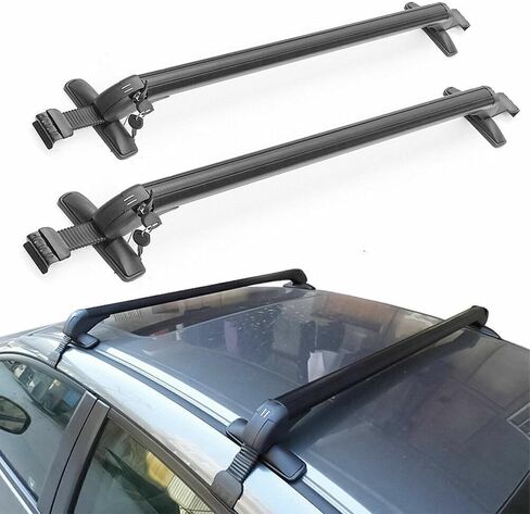 Top Roof Rack Cross Bar 43.3" Luggage Carrier w/Lock Fit for T0Y0TA Matrix 2003-2014 in Saudi Arabia