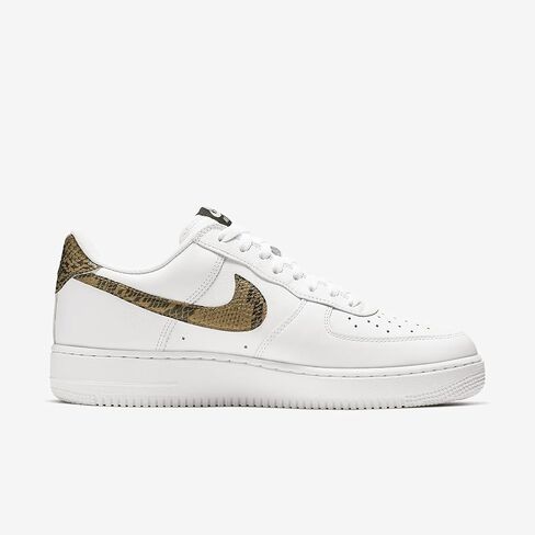 Nike Air Force 1 Low Retro Premium Men's Shoes (AO1635-100, White/Dark Hazel/Black/Elemental Gold) Size 5 in Saudi Arabia