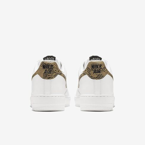 Nike Air Force 1 Low Retro Premium Men's Shoes (AO1635-100, White/Dark Hazel/Black/Elemental Gold) Size 5 in Saudi Arabia