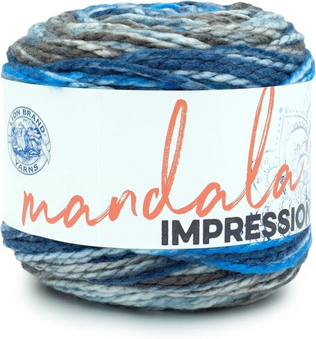 Lion Brand Yarn Mandala Impressions, Bulky Yarn, Sunset, 1 Pack in Kuwait