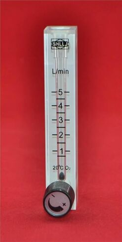 LZQ-7 0.5-5LPM air flow meter (H=120mm gas flow meter) with control valve for Oxygen conectrator,it can adjust flow in Saudi Arabia