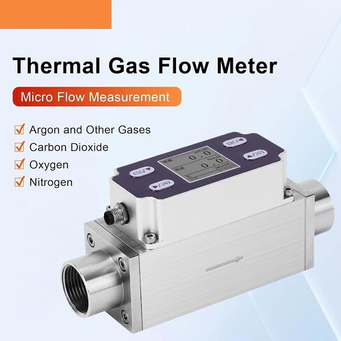 Thermal Mass Micro MEMS Gas Flow Meter RS485 Digital Sensor for Oxygen Hydrogen Argon Methane Propane Air(Oxygen-0-100L-min) in Saudi Arabia