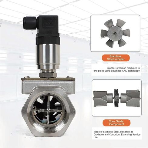 Stainless Steel Turbine Flow Meter, 4-20mA Transmitter, Pulse Output Sensor, Water Diesel Methanol Gasoline Liquid Flow Meter(DN50 Pulse) in Saudi Arabia