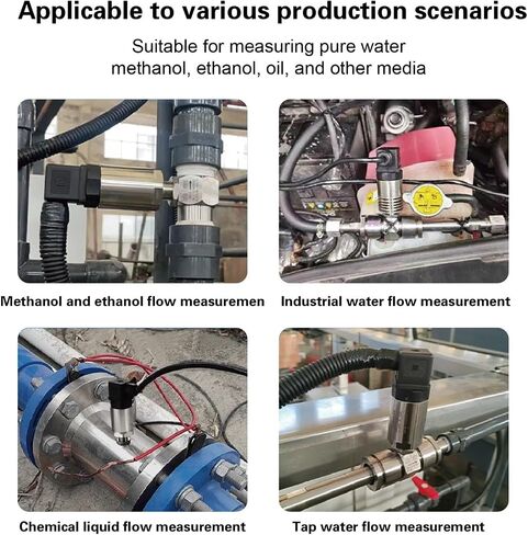 Stainless Steel Turbine Flow Meter, 4-20mA Transmitter, Pulse Output Sensor, Water Diesel Methanol Gasoline Liquid Flow Meter(DN50 Pulse) in Saudi Arabia