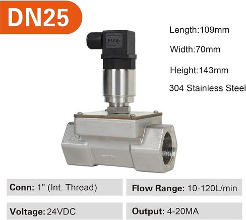 Stainless Steel Turbine Flow Meter, 4-20mA Transmitter, Pulse Output Sensor, Water Diesel Methanol Gasoline Liquid Flow Meter(DN50 Pulse) in Saudi Arabia