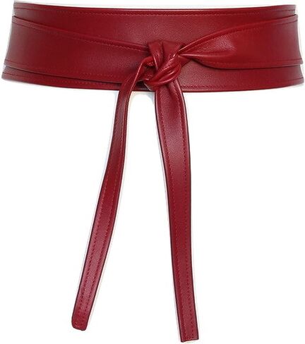 Women's Leather Belt Wrap Obi Belt Genuine leather 2.5 inches Wide Cincher Belt Waist Band Handmade in Saudi Arabia