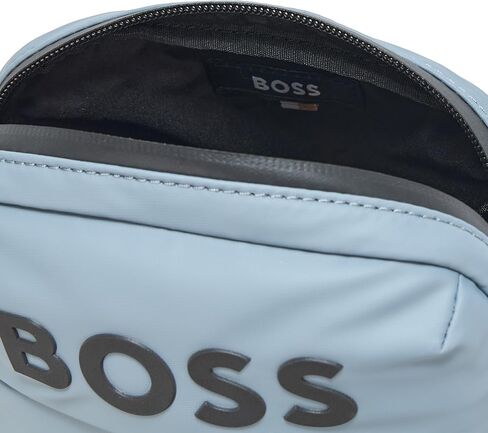 BOSS, Stormy Contrast Logo Crossbody Bag, ice grey, One Size in Saudi Arabia