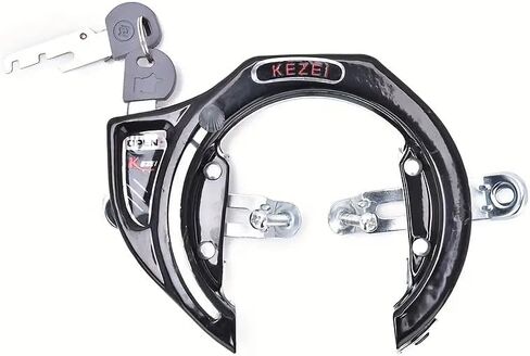 1pcs Black Bike Lock General Bicycle Horseshoe Claws Anti-Theft Lock Share Bicycle Locks Cycling Supplies Outdoor Equip in Saudi Arabia