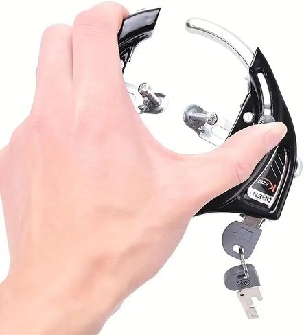 1pcs Black Bike Lock General Bicycle Horseshoe Claws Anti-Theft Lock Share Bicycle Locks Cycling Supplies Outdoor Equip in Saudi Arabia