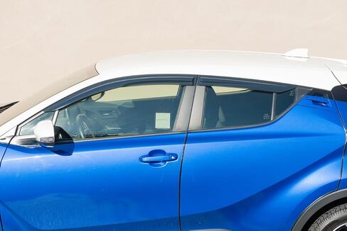 EOS Visors Replacement for 2018-2022 Toyota C-HR | JDM Mugen Style Smoke Tinted Side Vents Rain Guard Window Deflectors in Saudi Arabia