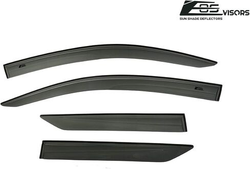 EOS Visors Replacement for 2018-2022 Toyota C-HR | JDM Mugen Style Smoke Tinted Side Vents Rain Guard Window Deflectors in Saudi Arabia
