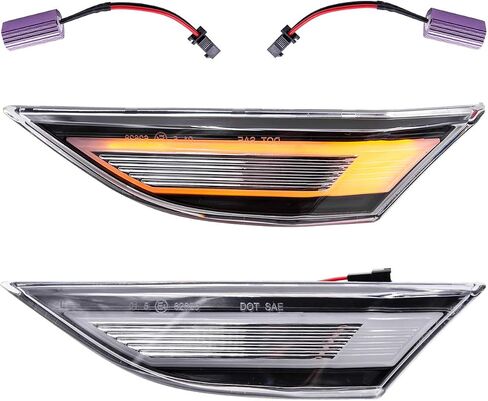 LED Side Marker Lamp Light Kit for Porsche 911 991.1 Carrera S 4 4S Gts Targa 4s Turbo S Porsche 981 Cayman 781 Cayman B0xster Clear Lens Amber LED Front Turn Signal Lights with Canbus in Saudi Arabia