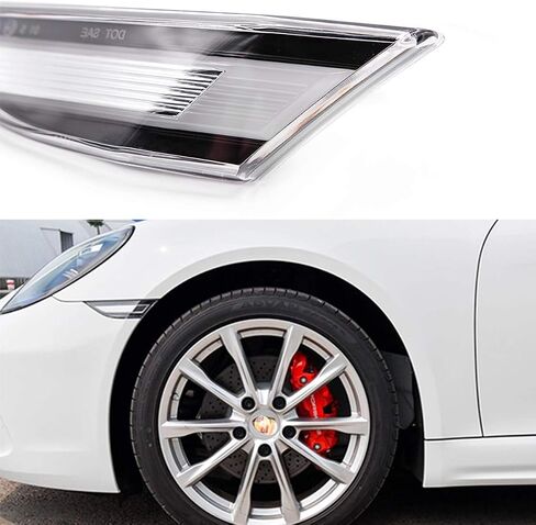 LED Side Marker Lamp Light Kit for Porsche 911 991.1 Carrera S 4 4S Gts Targa 4s Turbo S Porsche 981 Cayman 781 Cayman B0xster Clear Lens Amber LED Front Turn Signal Lights with Canbus in Saudi Arabia