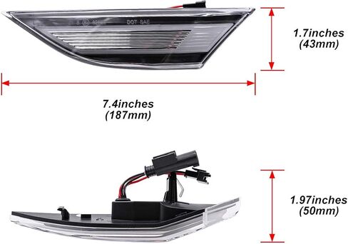 LED Side Marker Lamp Light Kit for Porsche 911 991.1 Carrera S 4 4S Gts Targa 4s Turbo S Porsche 981 Cayman 781 Cayman B0xster Clear Lens Amber LED Front Turn Signal Lights with Canbus in Saudi Arabia