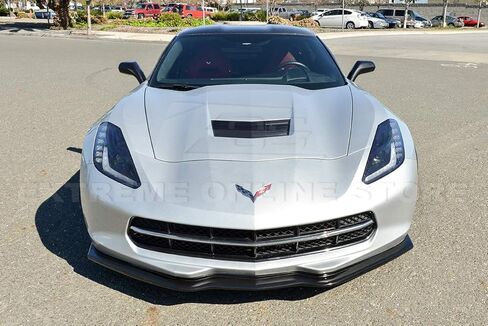 Z06 Stage 2 Style ABS Plastic PAINTED CARBON FLASH METALLIC Front Bumper Lower Lip Splitter For 2014-2019 Chevrolet Corvette C7 in Saudi Arabia