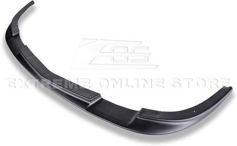 for 2005-2013 Chevrolet Corvette C6 Wide Body Models | ZR1 Style Front Bumper Lip Splitter with Side Skirts Rocker Panel Mud Flap Pair (ABS Plastic - Painted Glossy Black) in Saudi Arabia