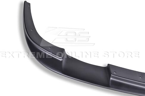 for 2005-2013 Chevrolet Corvette C6 Wide Body Models | ZR1 Style Front Bumper Lip Splitter with Side Skirts Rocker Panel Mud Flap Pair (ABS Plastic - Painted Glossy Black) in Saudi Arabia