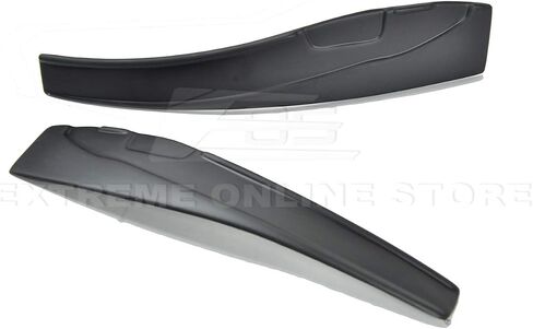 for 2005-2013 Chevrolet Corvette C6 Wide Body Models | ZR1 Style Front Bumper Lip Splitter with Side Skirts Rocker Panel Mud Flap Pair (ABS Plastic - Painted Glossy Black) in Saudi Arabia