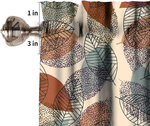 JESTRONRY Spring Summer Watercolor Flowers Valance Curtain,Gray White Blue Floral French Country Style Decorative Curtain Valance for Kitchen Bedroom Farmhouse Decor with Rod Pocket 54x18in in Saudi Arabia