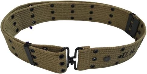 War Equine Militaria WW2 US Army Military Cotton Canvas webbing Belt Webbing -KHAKI in Kuwait