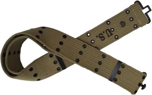 War Equine Militaria WW2 US Army Military Cotton Canvas webbing Belt Webbing -KHAKI in Kuwait