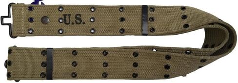 War Equine Militaria WW2 US Army Military Cotton Canvas webbing Belt Webbing -KHAKI in Kuwait
