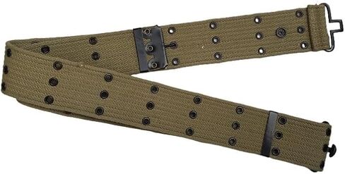 War Equine Militaria WW2 US Army Military Cotton Canvas webbing Belt Webbing -KHAKI in Kuwait