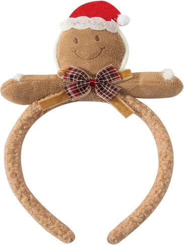 bakjuno Gingerbread Girl Costume Christmas Gingerbread Girl Dress+ Gingerbread Headband in Kuwait