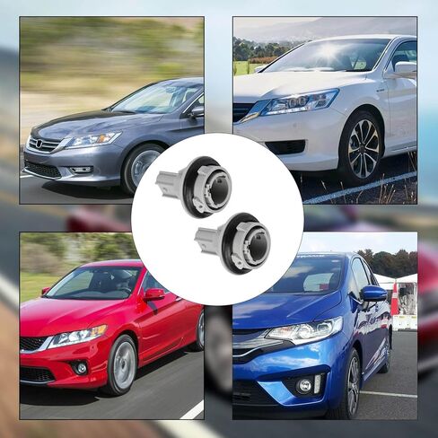 عبوتان 33302-T2A-A01 مقبس إشارة الانعطاف الأمامي S25W، متوافق مع Honda Accord 2013 2014 2015 Accord Hybrid 2014 2015، مقبس لمبة مؤشر الانعطاف يحل محل 33302-T2A-A01،33302T2AA01 in Saudi Arabia