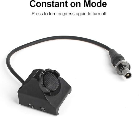 NOBUHIRO Remote Pressure Switch Compatible with M300 M600 Tactical Flashlight, Metal Tactical Light Switch Weapon Light Switch Mounted for 20mm Picatinny Rail in Kuwait