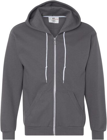 صوف بغطاء للرأس بسحاب كامل من Anvil، كبير، فحمي in Kuwait