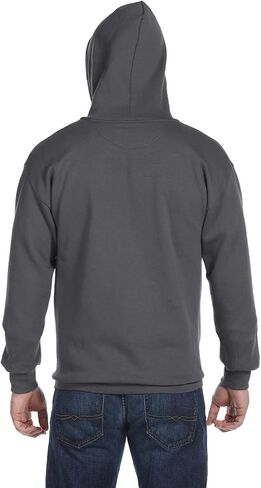 صوف بغطاء للرأس بسحاب كامل من Anvil، كبير، فحمي in Kuwait