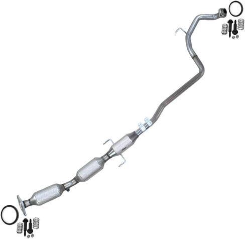Northeastern Exhaust | Stainless Steel EPA-Approved Catalytic & Resonator Pipe Exhaust System Kit Compatible for Toyota Yaris 2007-2011 1.5L | Sedan | Includes Gaskets, Sleeve, and Spring Bolt kit in Saudi Arabia