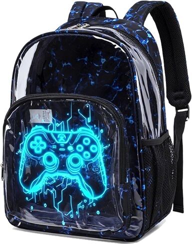Jumpopack Clear Backpack Clear Bookbag Heavy Duty TPU Clear Backpacks for School Transparent Backpack See Through Backpack,Clear Backpack for Stadium Events,Purple in Kuwait