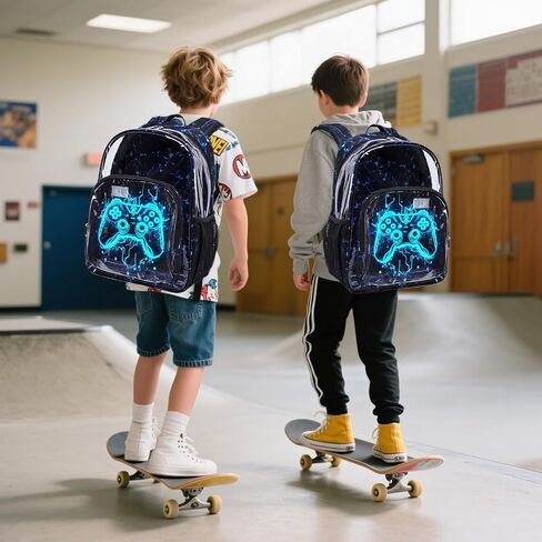 Jumpopack Clear Backpack Clear Bookbag Heavy Duty TPU Clear Backpacks for School Transparent Backpack See Through Backpack,Clear Backpack for Stadium Events,Purple in Kuwait
