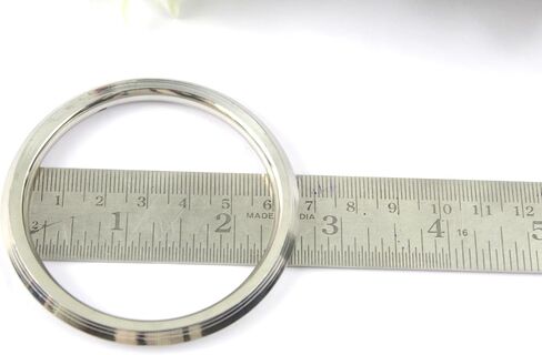 Punjabi/Sikh Steel Silver Kada/Bracelet for Men Or Internal Diameter 6 cm Weight 45 Gram Thickness 0.8 cm in Saudi Arabia