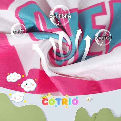 COTRIO Cheerleader Outfit for Girls Cheerleader Costume Cheer Practice Clothes Halloween Cheerleading Uniform with Pom Poms in Kuwait