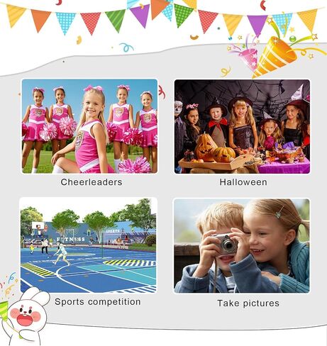 COTRIO Cheerleader Outfit for Girls Cheerleader Costume Cheer Practice Clothes Halloween Cheerleading Uniform with Pom Poms in Kuwait